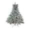 6.5ft. Pre-Lit Real Touch™️ Flocked Jasper Balsam Fir Artificial Christmas Tree, Clear Lights